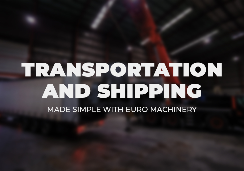 Transportation and shipping of machinery